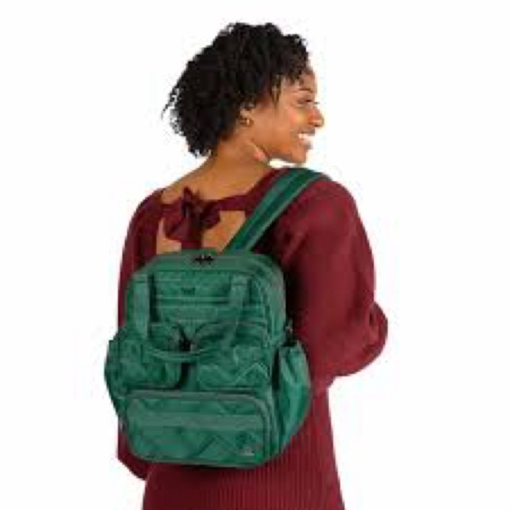Lug Legacy Mini Puddle Jumper Backpack Crossbody Bag NWT Flamingo Foliage - Picture 8 of 13
